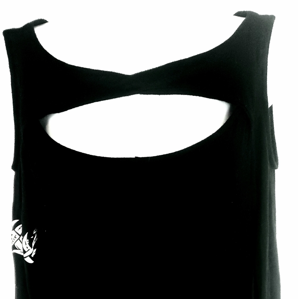 Angel Wings Black Womens Long Sleeve L